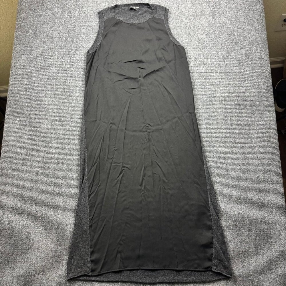Saks Fifth Avenue Cashmere Wool Blend Sleeveless Midi Knit Dress Women's Medium